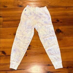 Polo by Ralph Lauren Kids Tie-Dye Sweatpants - White and Purple